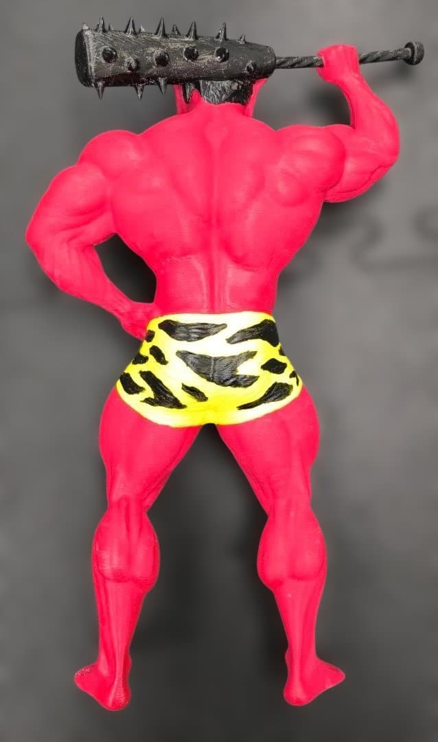 ジャンボサイズ　マッチョ鬼　人形　節分　ボディビル