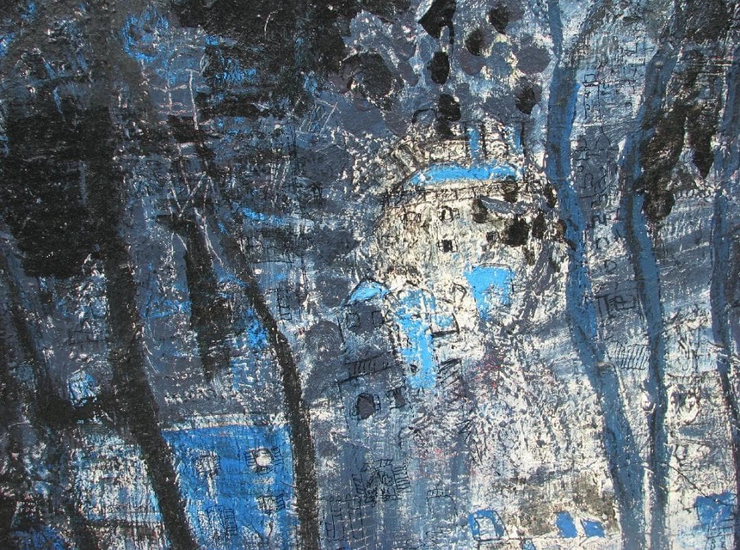 尼崎～西宮～伊丹,前衛美術,埋もれた鬼才,西口典子「無題」30号油彩,新発見！