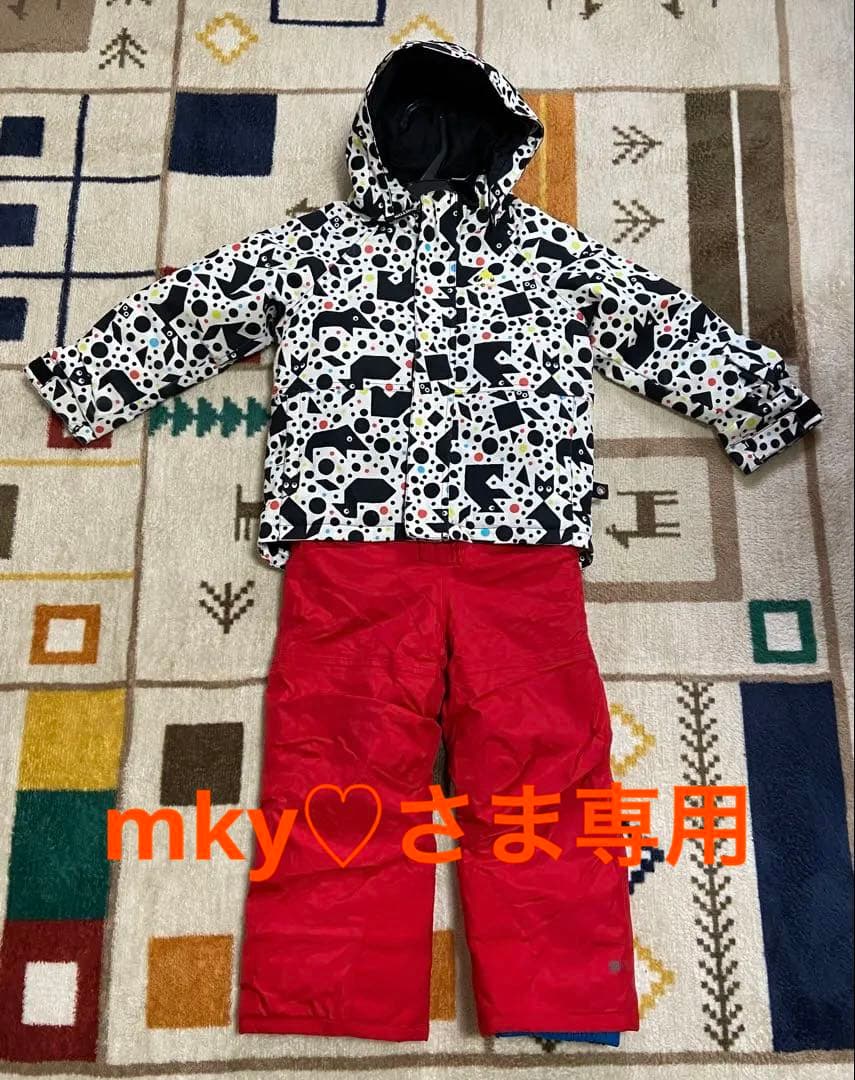 Burton kids スノーウエア　ジャケット　ビブパンツセット　5T 110