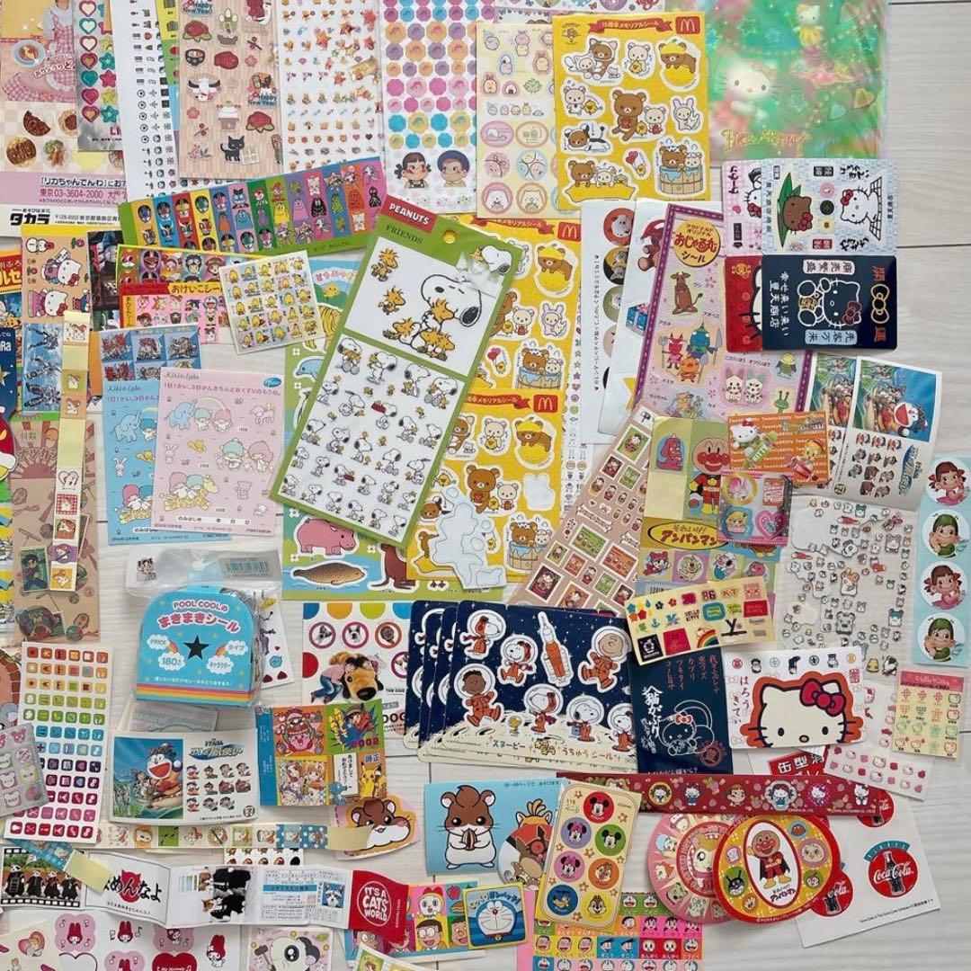【まとめ売り】キャラクターシール♡平成レトロ　当時物