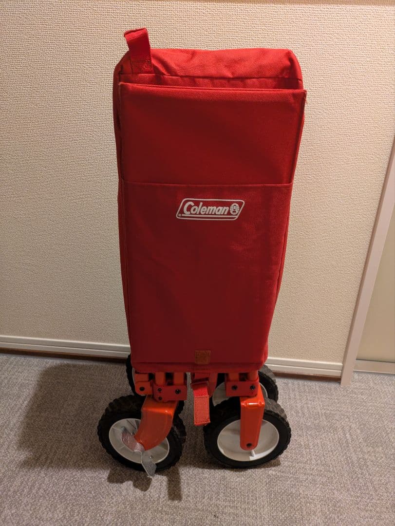 Coleman 折りたたみキャリーカート 赤