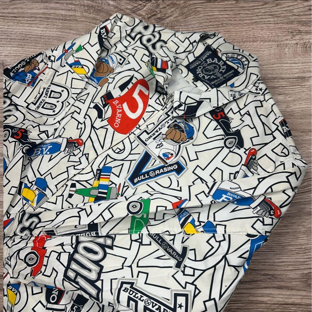 【極美品/LL】BARNI VARNO バーニヴァーノ 総柄 ゴルフジャケット