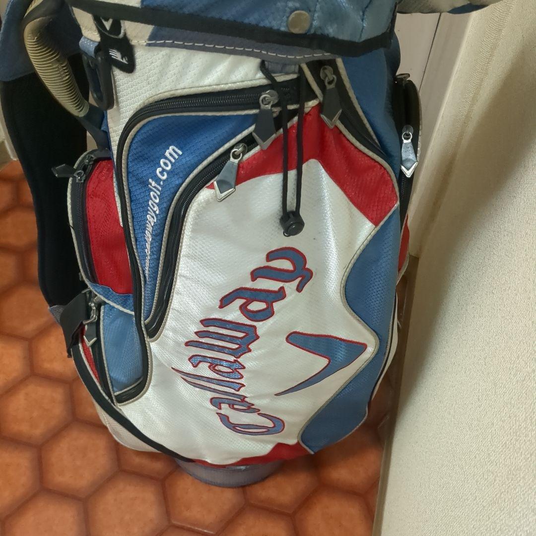 Callaway キャディバッグ 白/青/赤