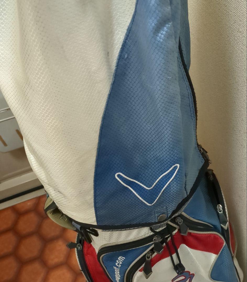 Callaway キャディバッグ 白/青/赤