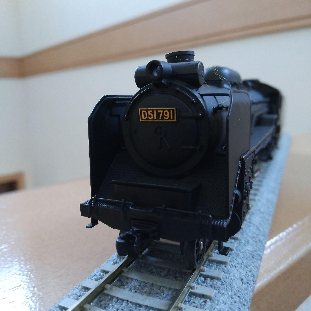 HOゲージ アダチD51蒸気機関車