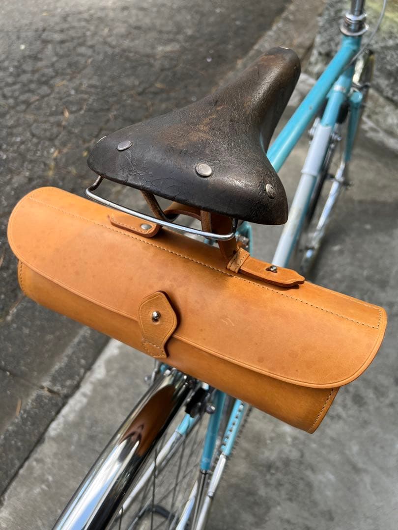 intelligent idiot サドルバッグ トップチューブ用レザーバッグ