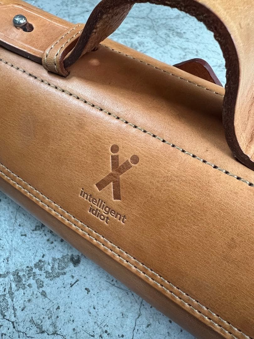 intelligent idiot サドルバッグ トップチューブ用レザーバッグ