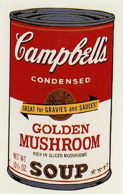Sunday B　キャンベル缶Ⅱ Golden Mushroom/ポスター