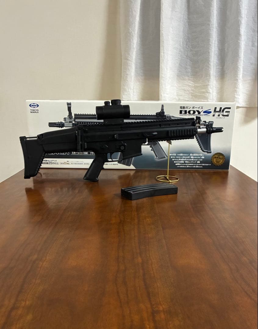 美品東京マルイ カスタム品　SCAR L 電動ガン　金属ピニオン　ドットサイト