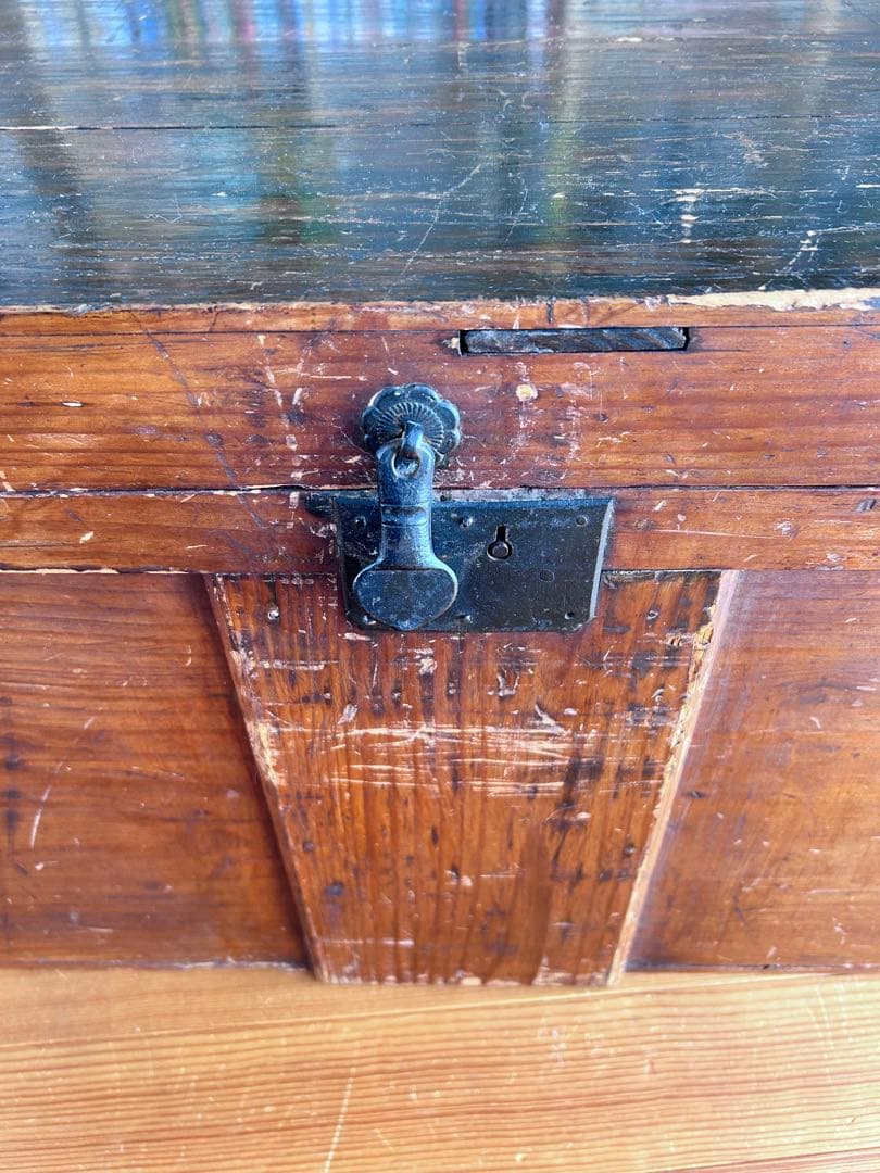 古道具　物入れ　木箱　小さい長持ち