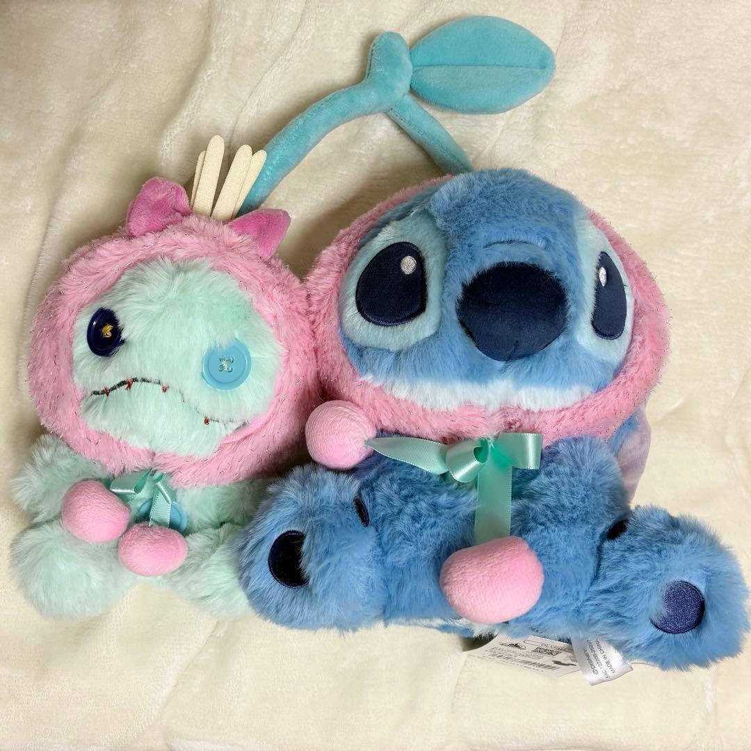 【即日発送】スティッチ＆スクランプ ぬいぐるみ GLOSSY FRUITS