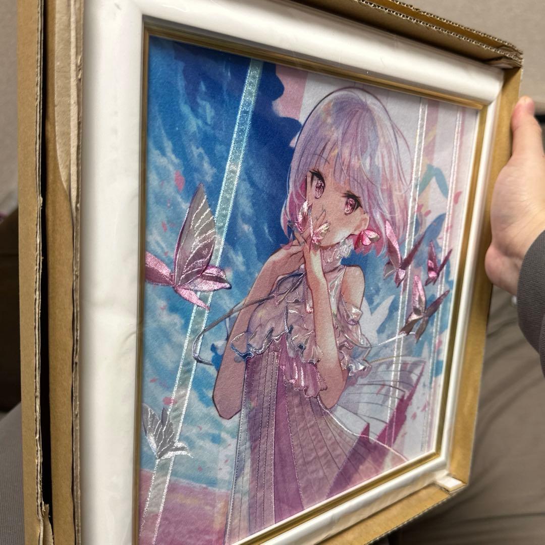 ひりゅう　刺しゅうアート 「春色」