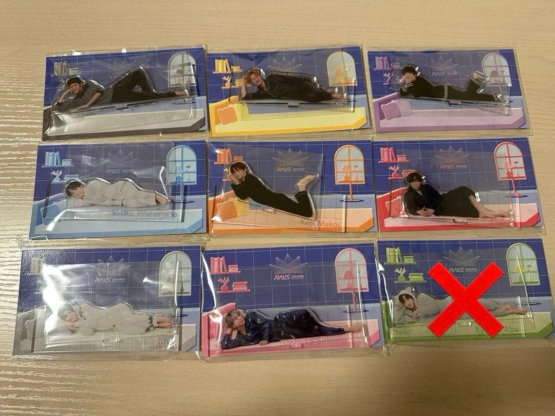 Man パジャマアクスタ RAYS 8人セット