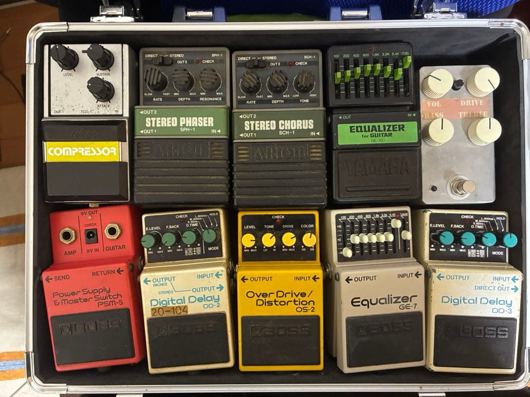 (〜9/21値下げ)ギターエフェクターセット(ボード付き)