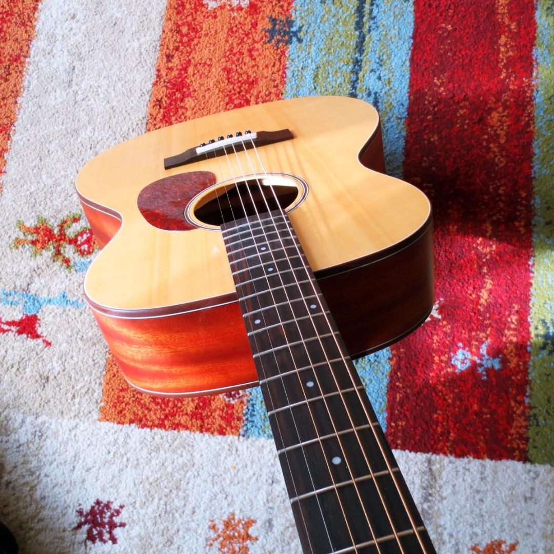 マーチン000-28を思わせるオープンギアなペグ,いい音で奏でるアコギ