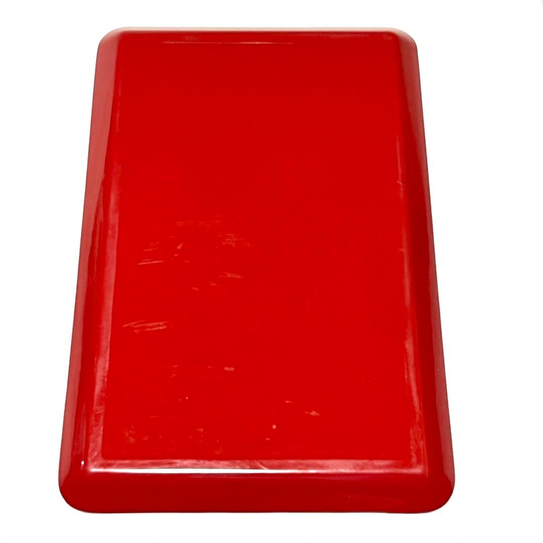 ■両山紋・茶菓盆■曹洞宗・久我竜胆・五七桐・角盆・トレー・漆器・朱色・慶事・茶道