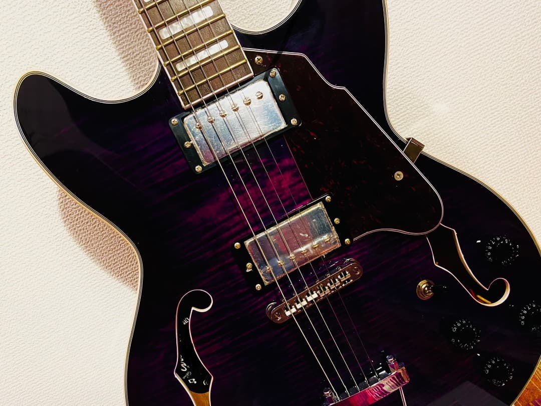 ギター GROTE 335 style jazz Electric Guitar wit