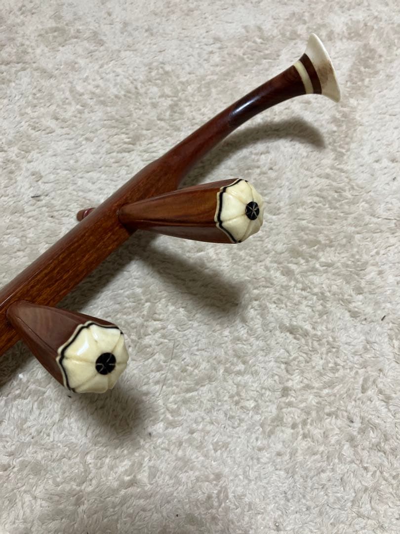 最高級 張源精制 二胡　木製 六角形胴体 2弦 専用ケース付き