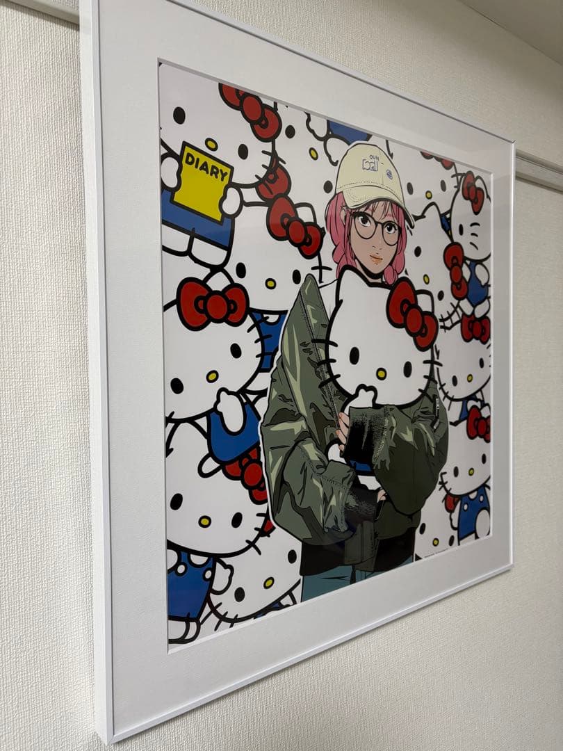 【額付き】Backsideworks ハローキティ コラボポスター