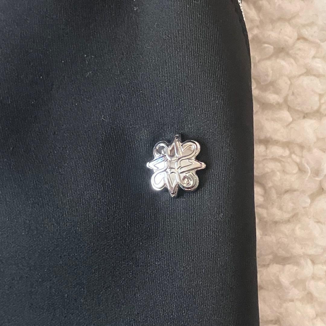 【タグ付新品】セントアンドリュース　ダンボールニット スカート　黒　M 立体ロゴ