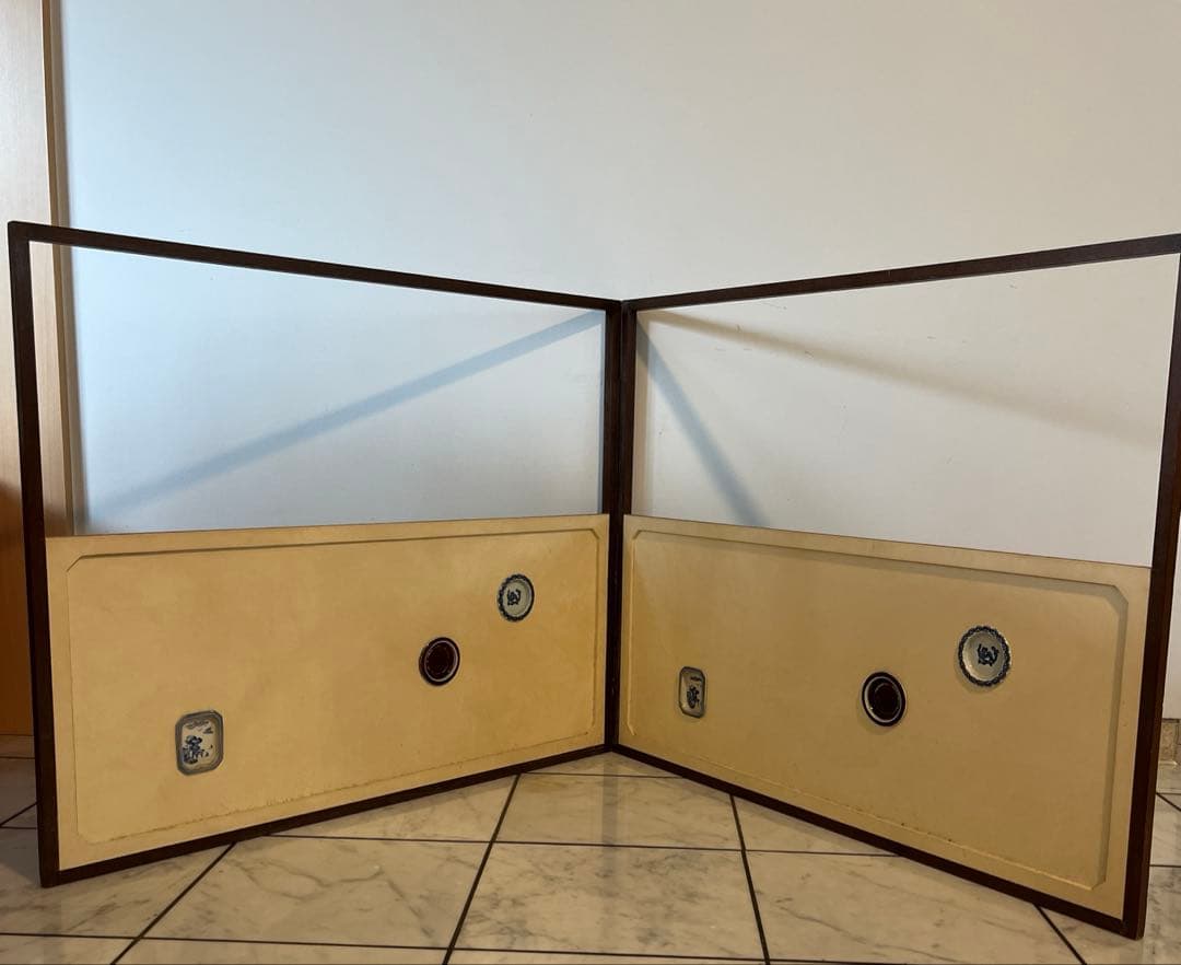 珍品　風炉先　茶道具　陶器　取手　辰砂　古染付　　 時代物　送料無料