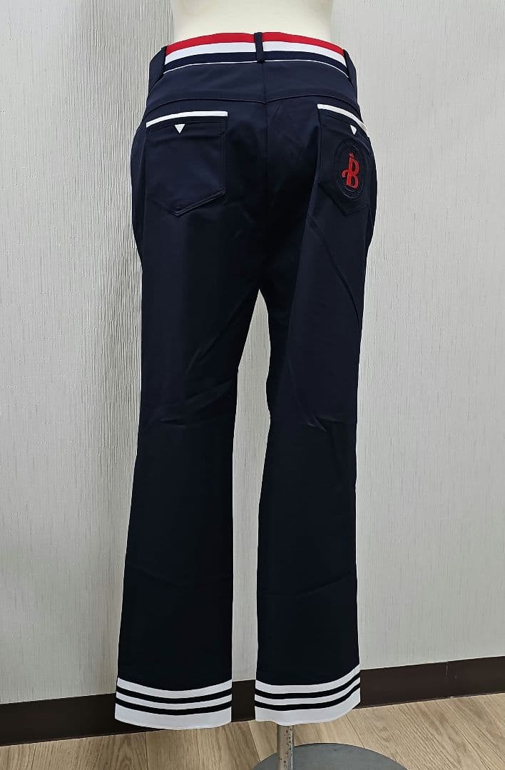 ネイビー フレアパンツ レディース