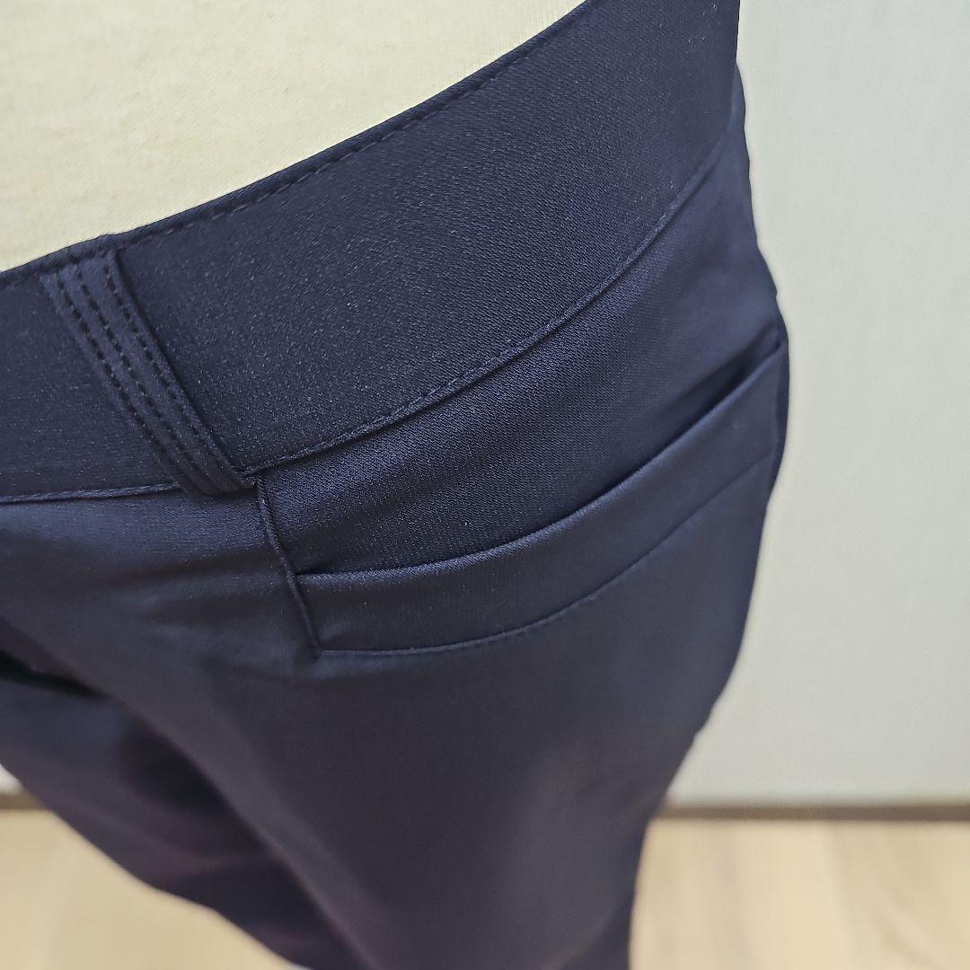 ネイビー フレアパンツ レディース