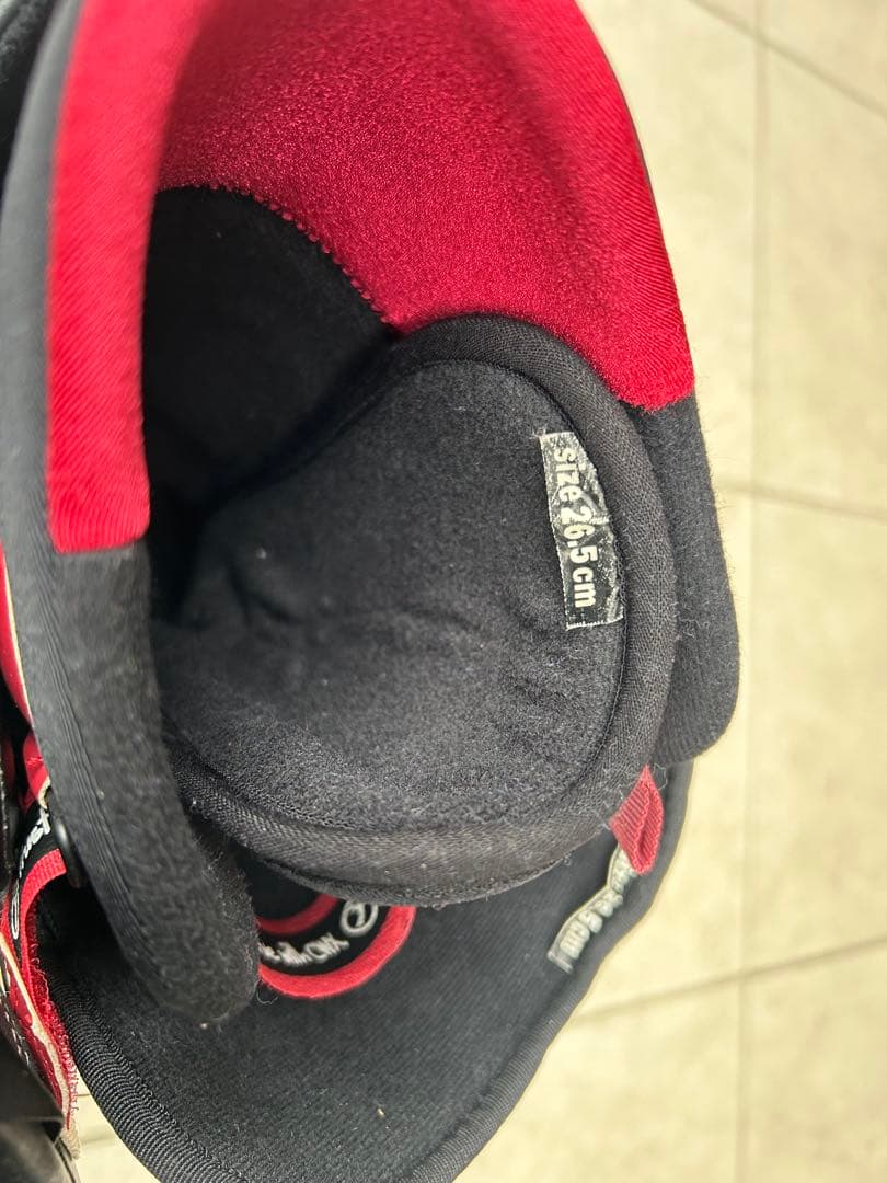 スノーボードブーツ BOAダイヤルシステム 黒/赤