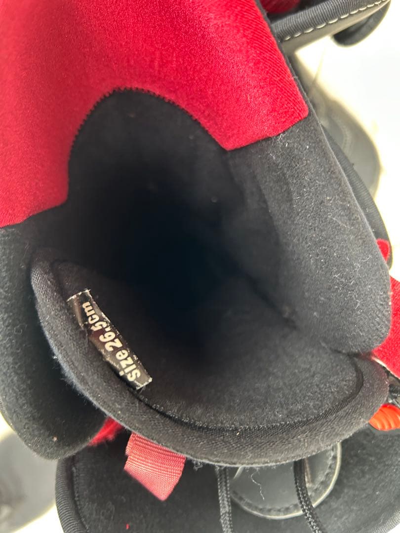 スノーボードブーツ BOAダイヤルシステム 黒/赤