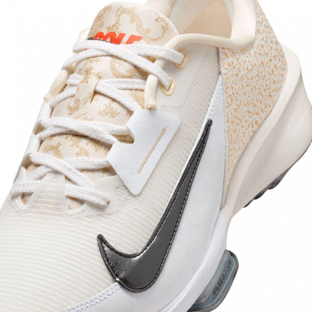 ナイキ 27.5 インフィニティツアー レザー 白 ゴルフ シューズ スパイク