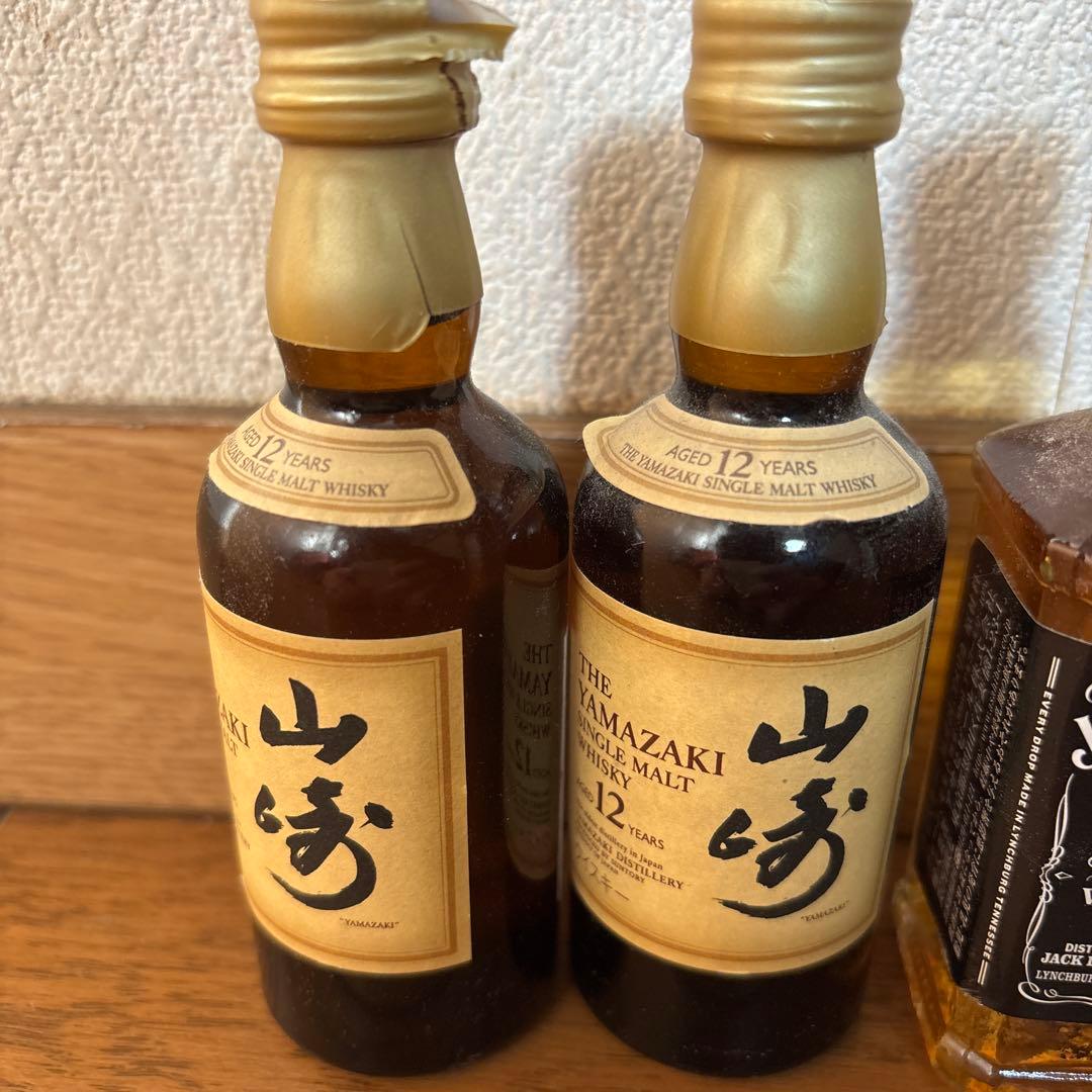 ミニボトル8本　山崎12年・ジャックダニエル・シーバスリーガル12年セット