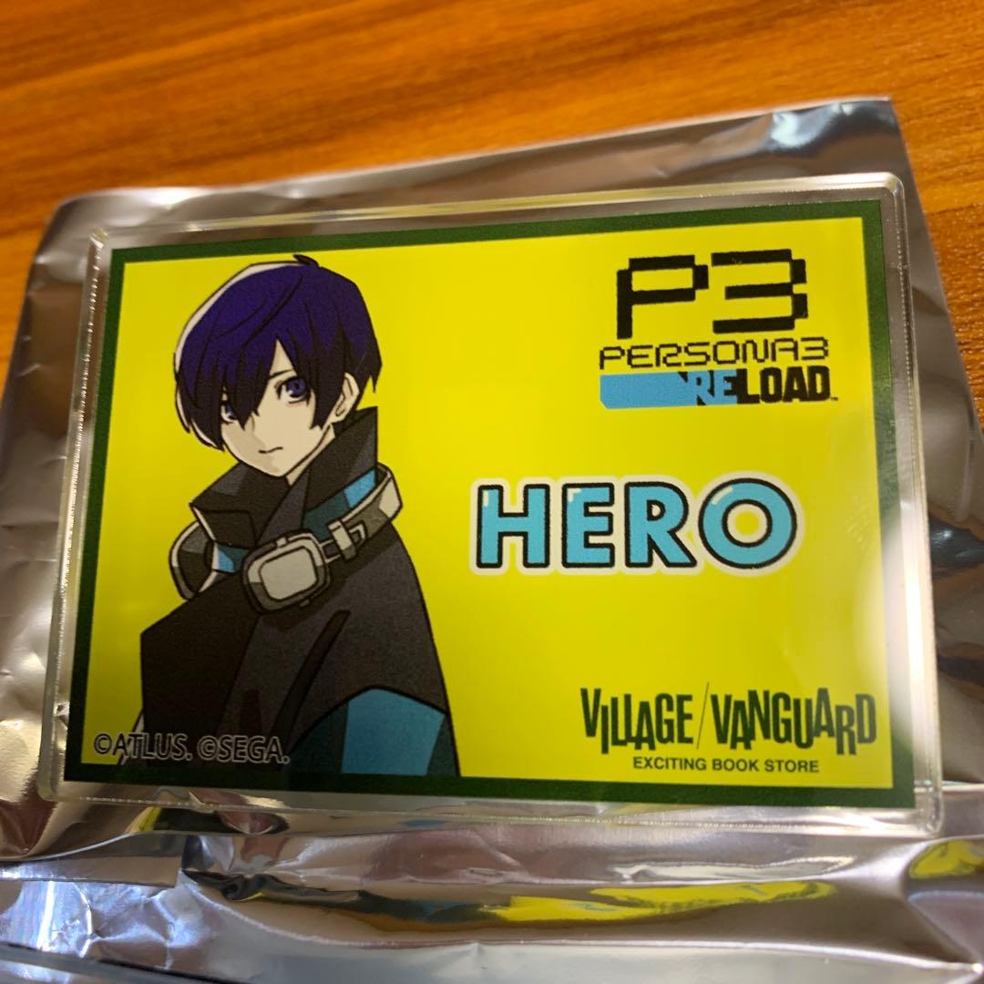 ペルソナ3 ヴィレッジヴァンガード　POP ネーム　バッジ　主人公　結城理