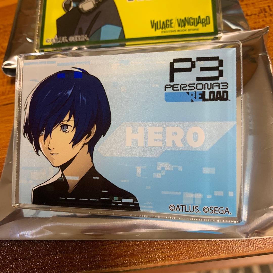 ペルソナ3 ヴィレッジヴァンガード　POP ネーム　バッジ　主人公　結城理