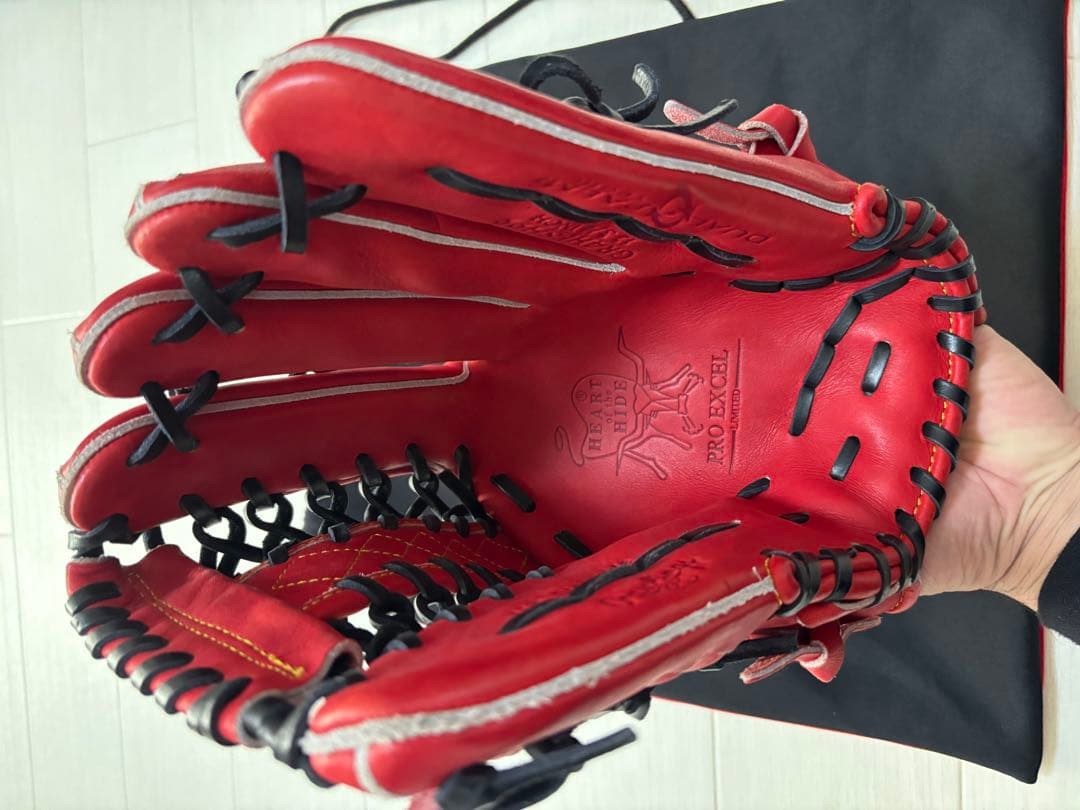 Rawlings 外野用軟式グローブ 赤