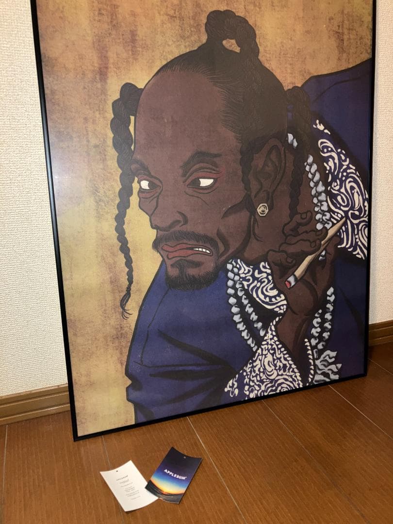 廃盤商品！APPLEBUM アップルバム スヌープドッグ 浮世絵 ポスター（額付