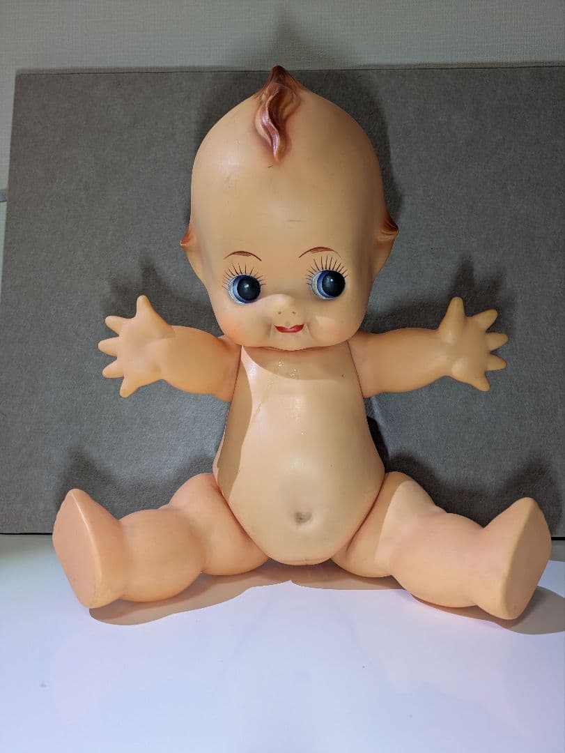 キューピー人形　緑羽根付き　特大 約55cm