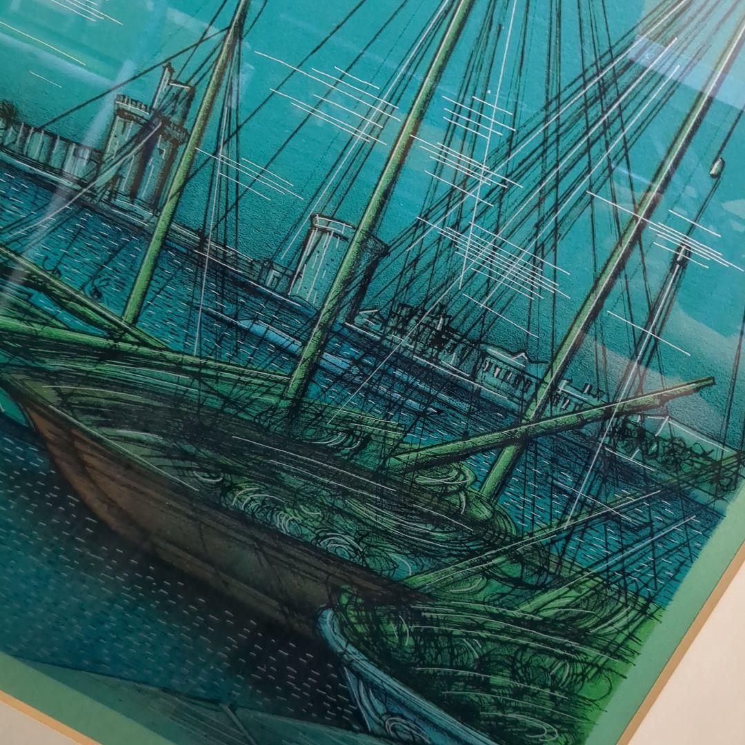 船の絵画 サイン入り