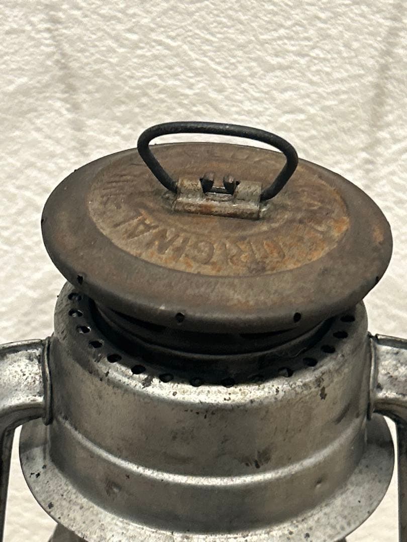 希少☆ヴィンテージ　フュアーハンドランタン　青ホヤ　純正品