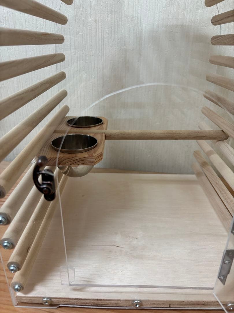 チカアクリルバードキャリー鳥かごキャリーケースキャリーバッグ