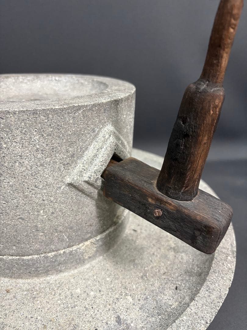 古民具　石臼　粉挽　蕎麦　茶道具