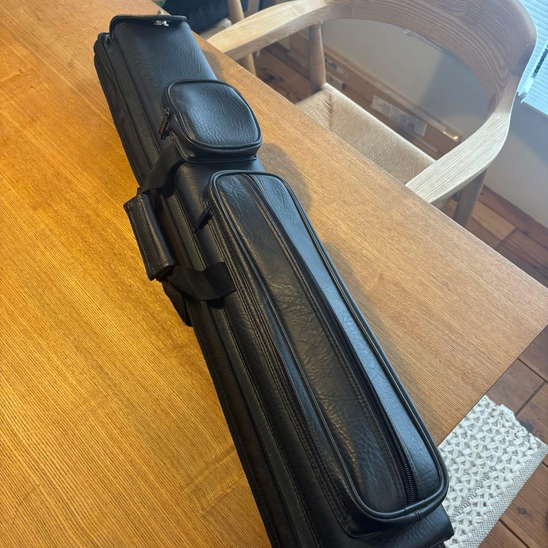 ビリヤードキューケース 黒 キュー付き