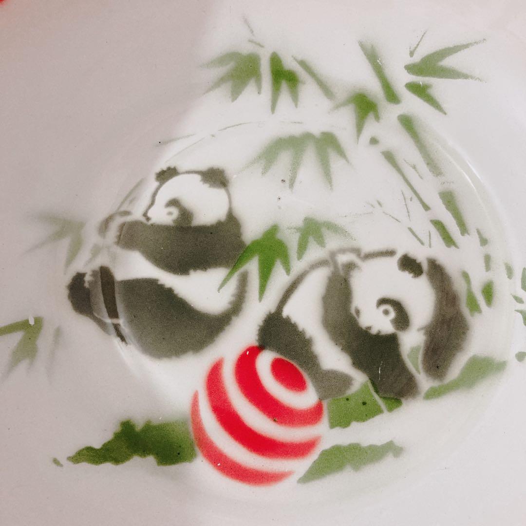 vintage パンダホーロー洗面器 中国雑貨 チャイナレトロポップ シノワズリ