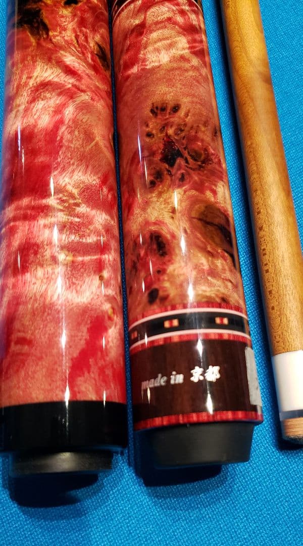 新作　早川工房カスタムキュー　グリップ3分割ストレート　エクステンションセット