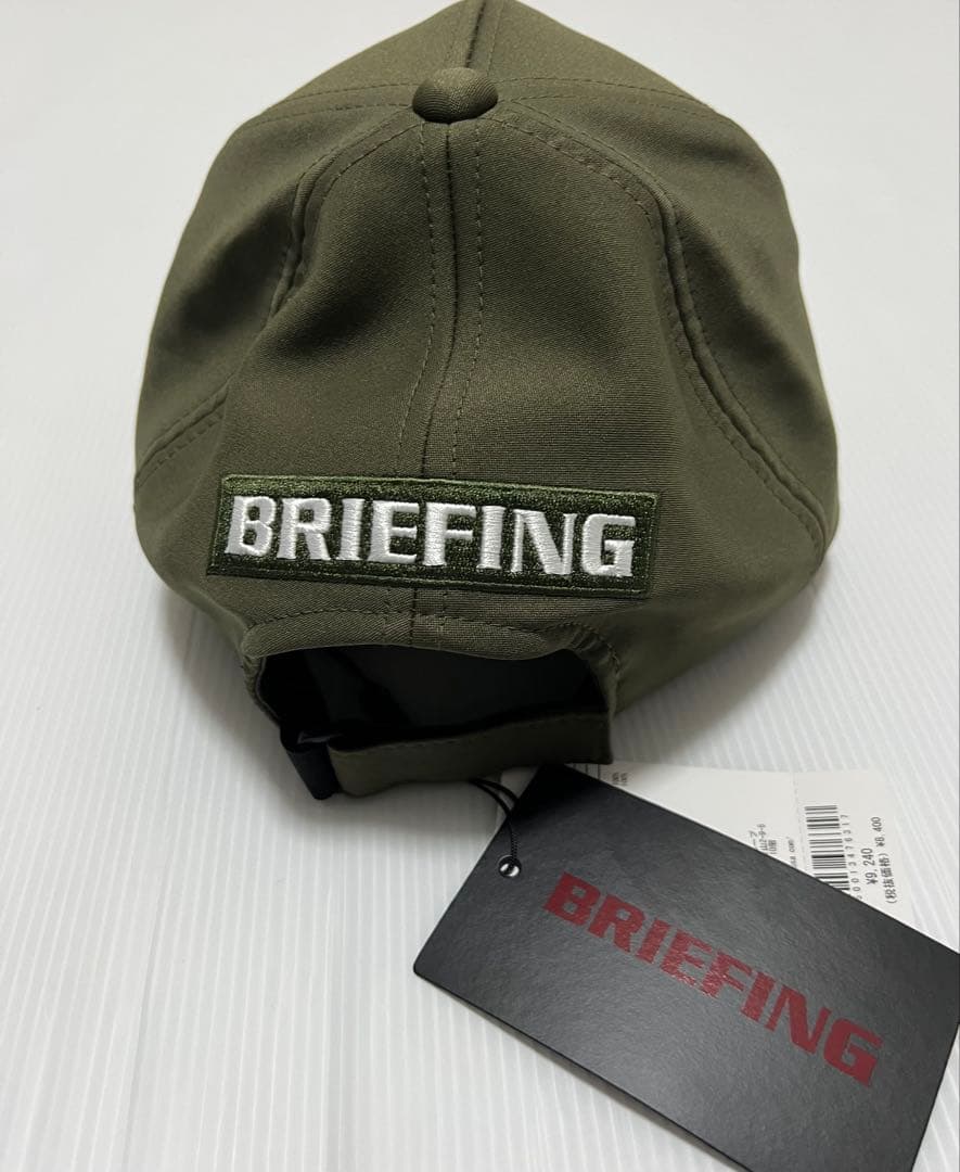 【新品未使用】ブリーフィング キャップ 帽子 ゴルフ カーキ オリーブ