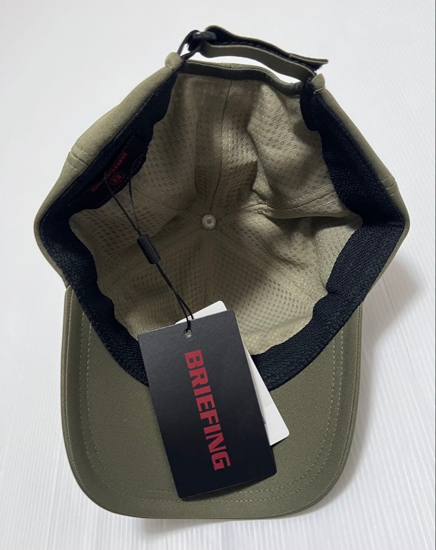 【新品未使用】ブリーフィング キャップ 帽子 ゴルフ カーキ オリーブ