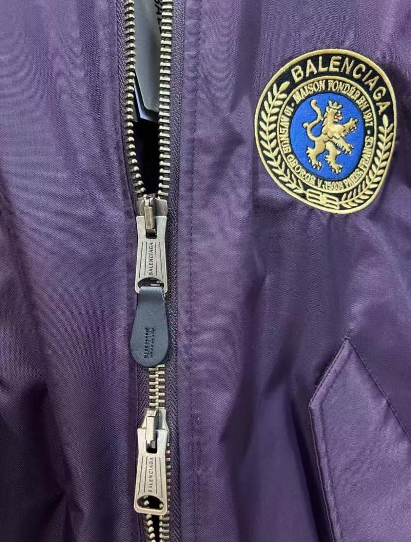 Balenciaga FW25パープル MA-1ジャケット