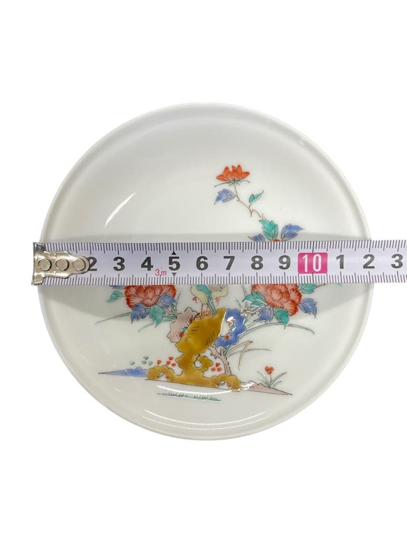 柿右衛門　赤絵の伝統　錦牡丹花鳥文　花鳥　額皿　錦　置物　和　インテリア