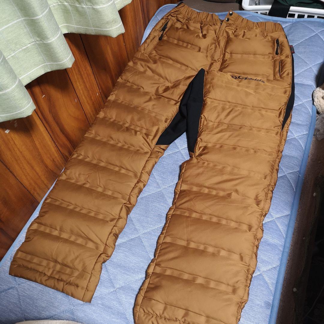 【ほぼ新品】がまかつ オールウェザースーツ用ダウンパンツ GM-3517 LL