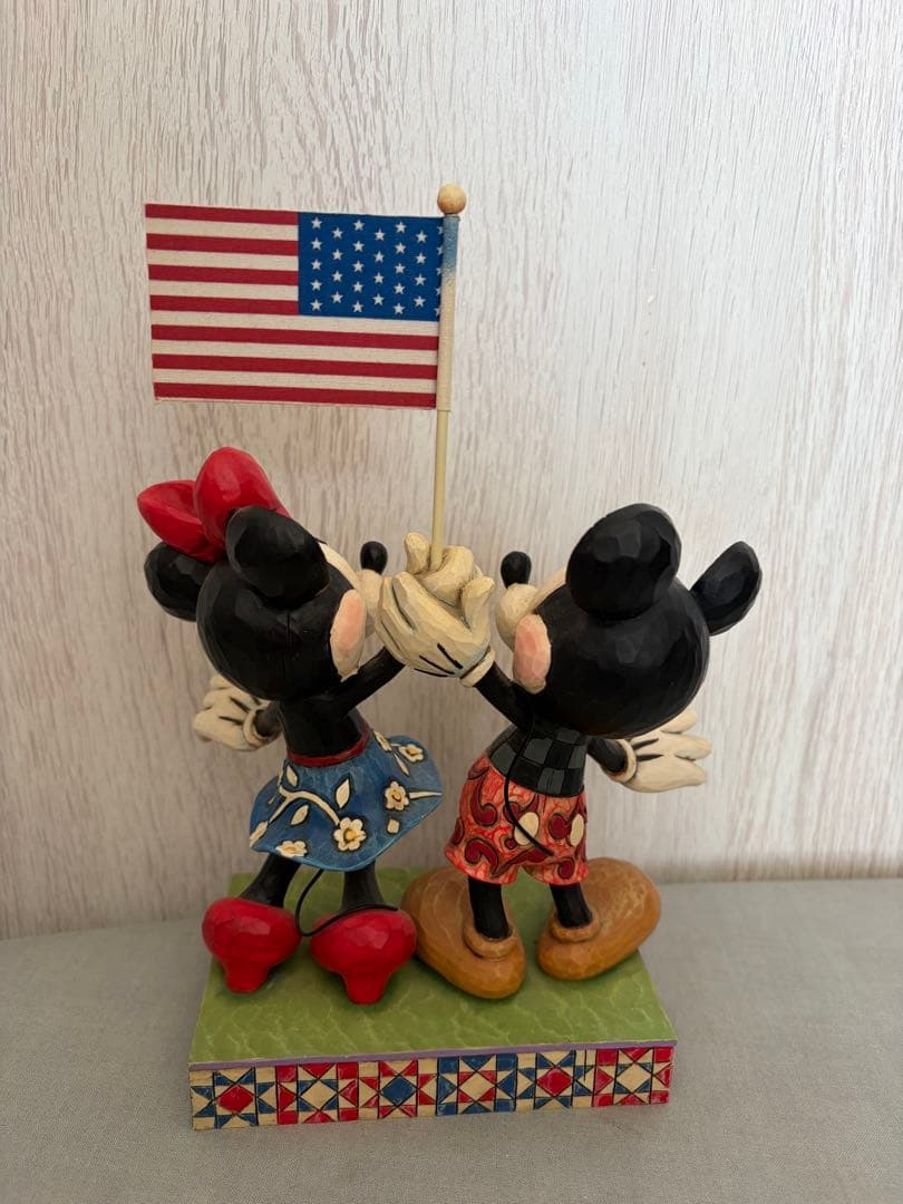 Disney Traditions ジムショア　ミッキー＆ミニー　星条旗