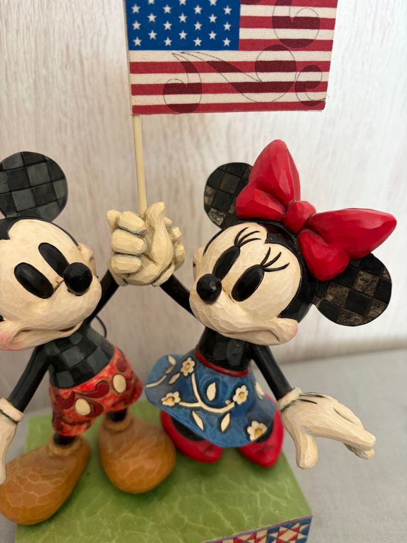 Disney Traditions ジムショア　ミッキー＆ミニー　星条旗